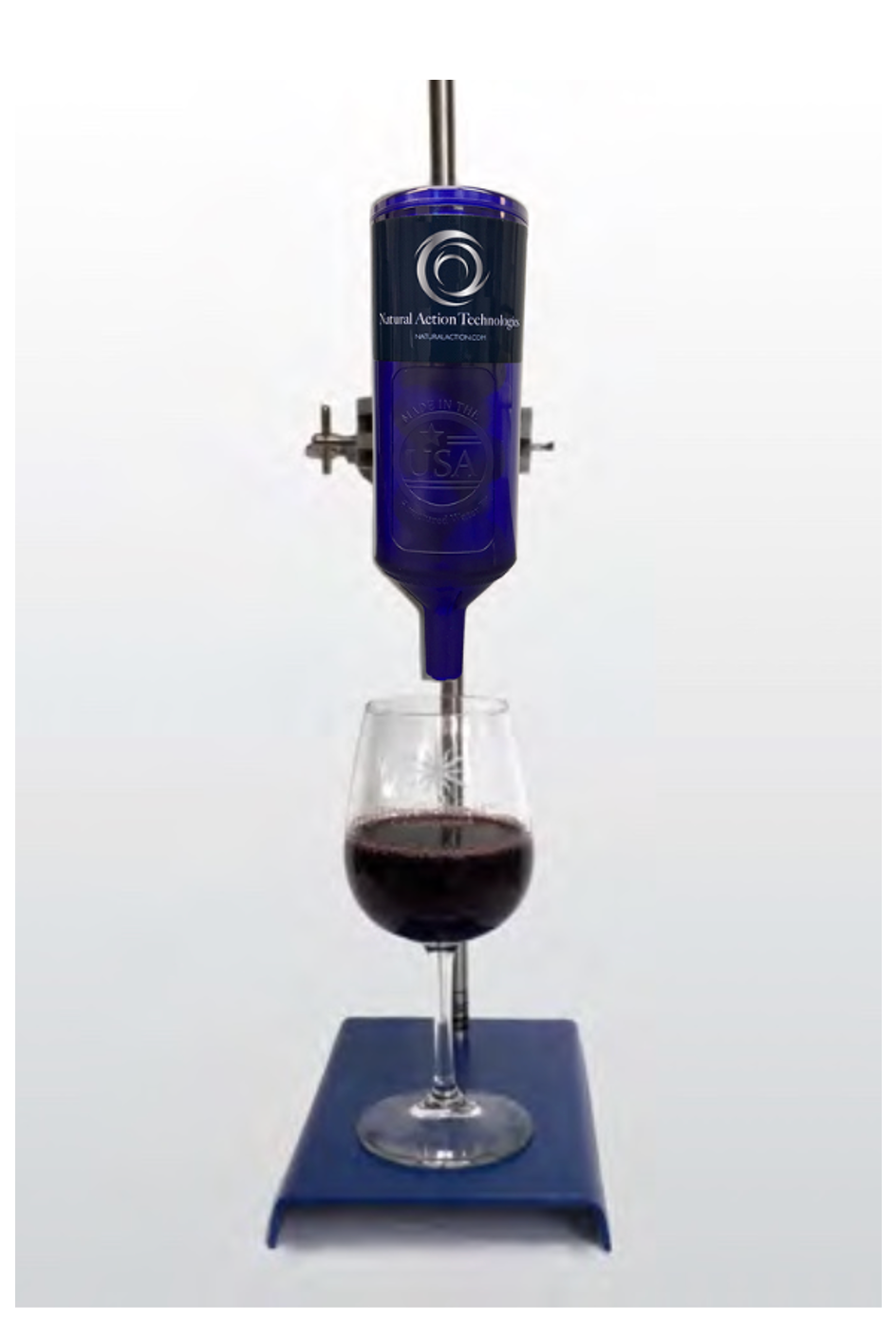 Red Wine: The Effects of Structuring from Bottle to Glass