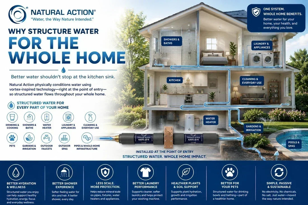 Why Structure Water for the Whole Home? Better Water Shouldn't Stop at the Kitchen Sink