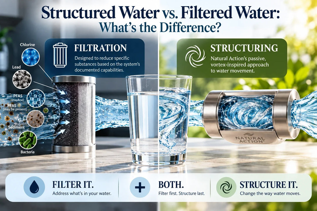Structured Water vs. Filtered Water: What’s the Difference?
