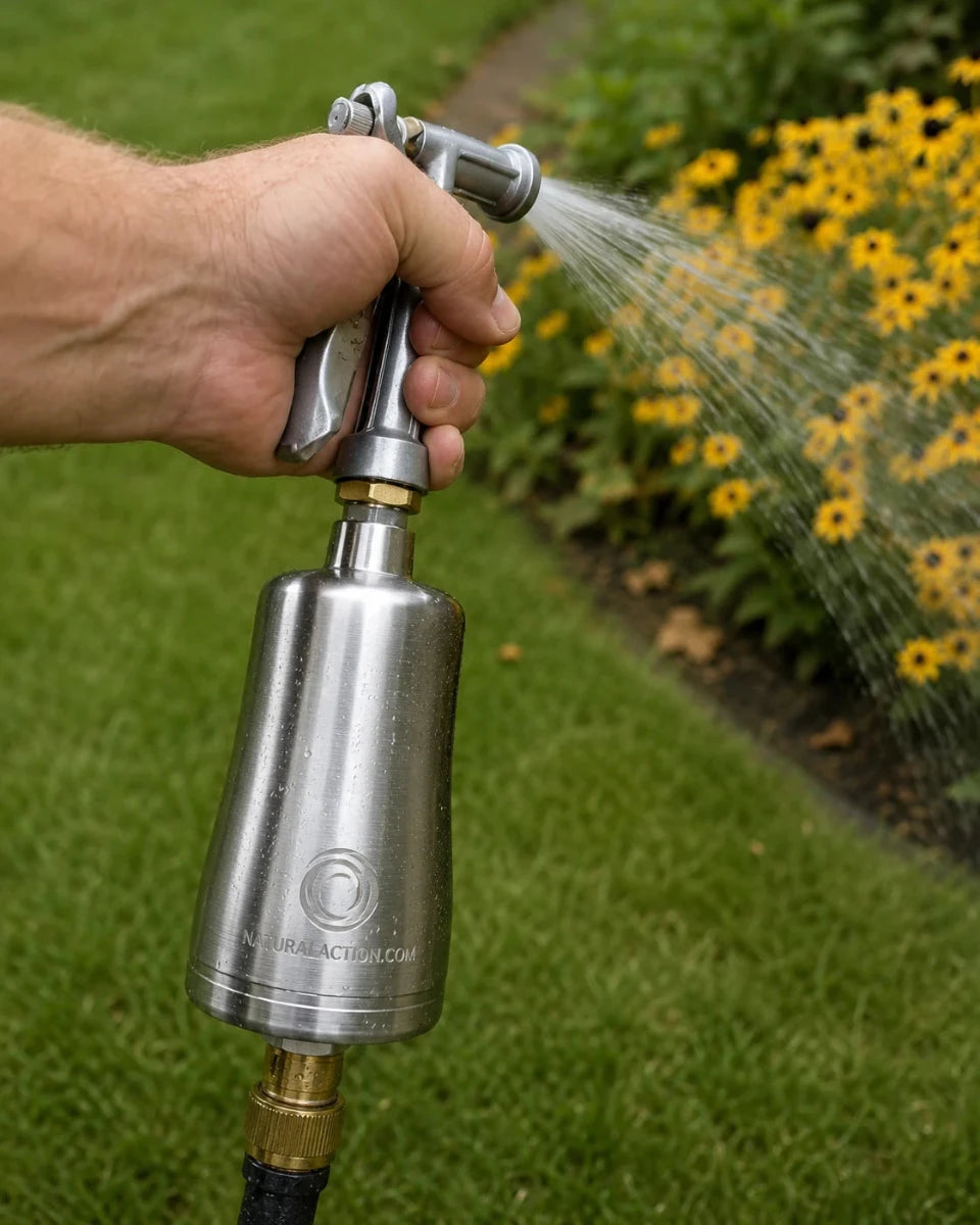 Garden structured water unit on hose
