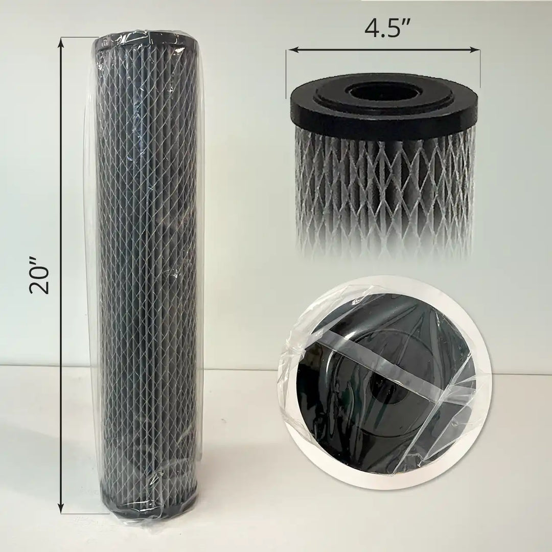 Natural Action Filter-NanoCeram PAC 4.5X20-dimensions