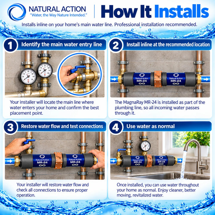MagnaRay Advanced Structured Water System with Under Sink Filtration