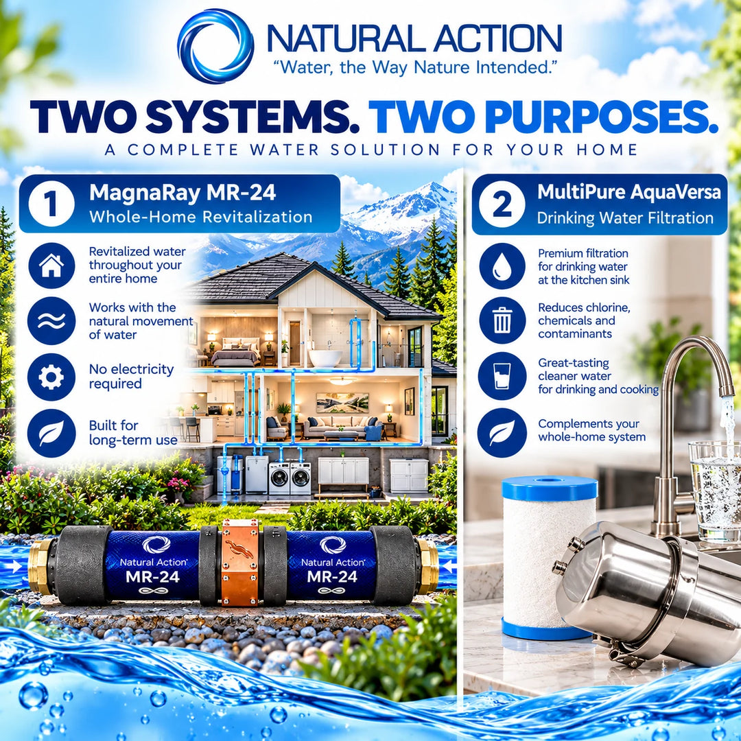MagnaRay Advanced Structured Water System with Under Sink Filtration