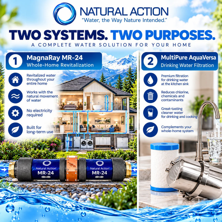 MagnaRay Advanced Structured Water System with Under Sink Filtration