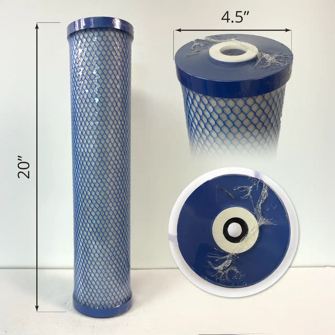 Filter- Carbon Block High Fow 4.5 x 20