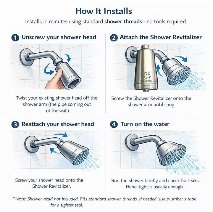 Natural Action Shower Revitalizer