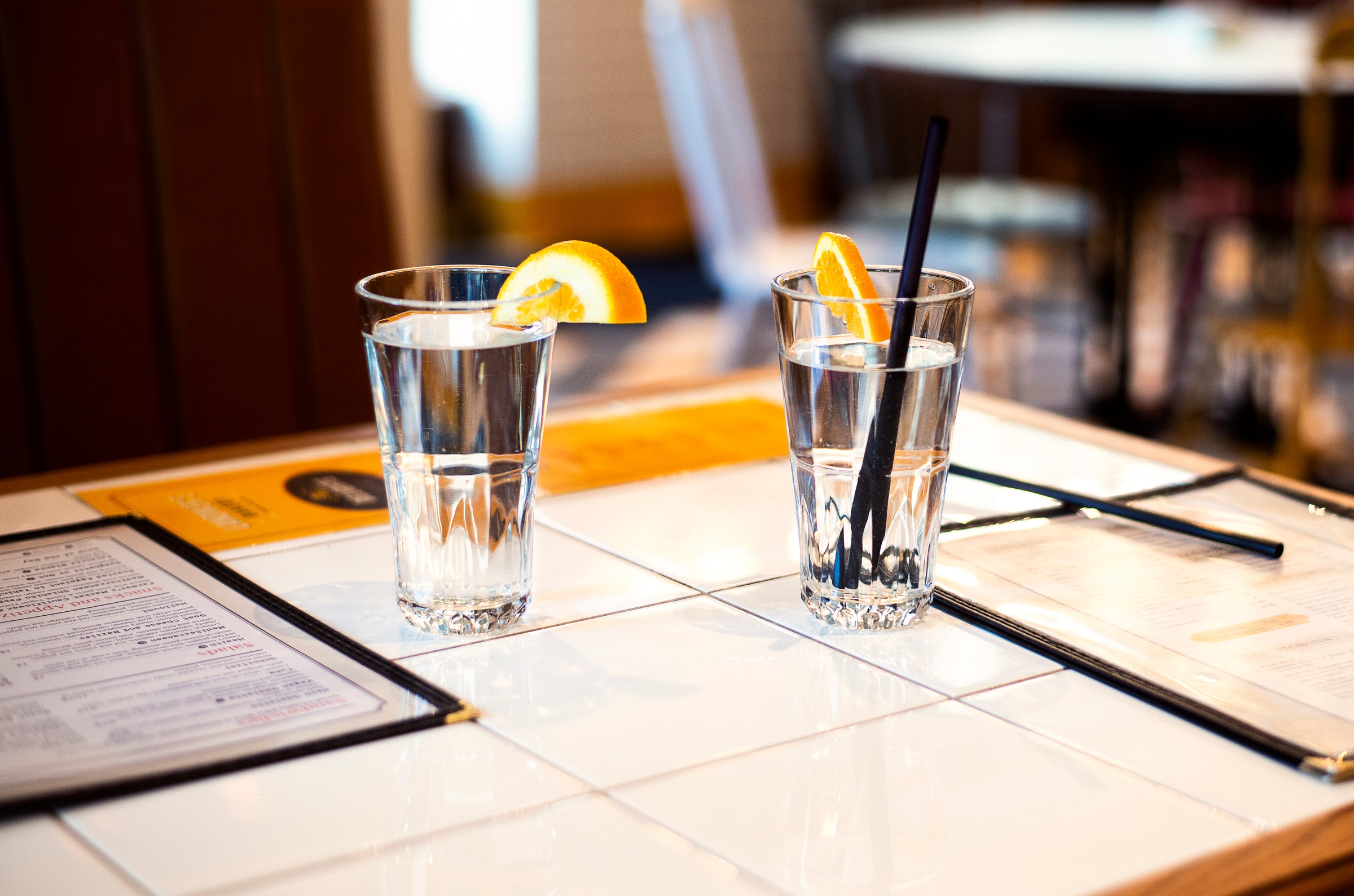 Natural Action Structured Water with orange slice