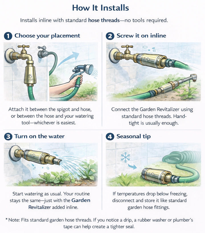 How the Garden revitalizer is installed