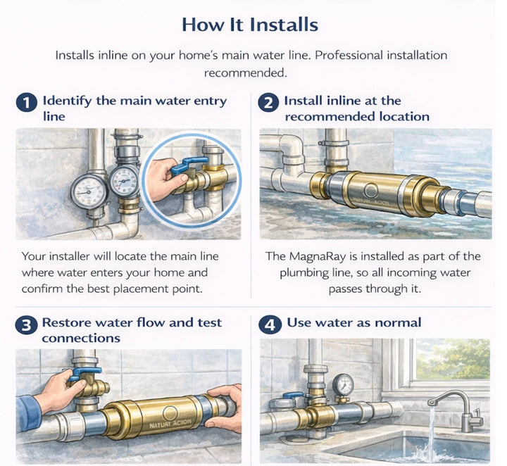 Natural Action how our whole home units are installed